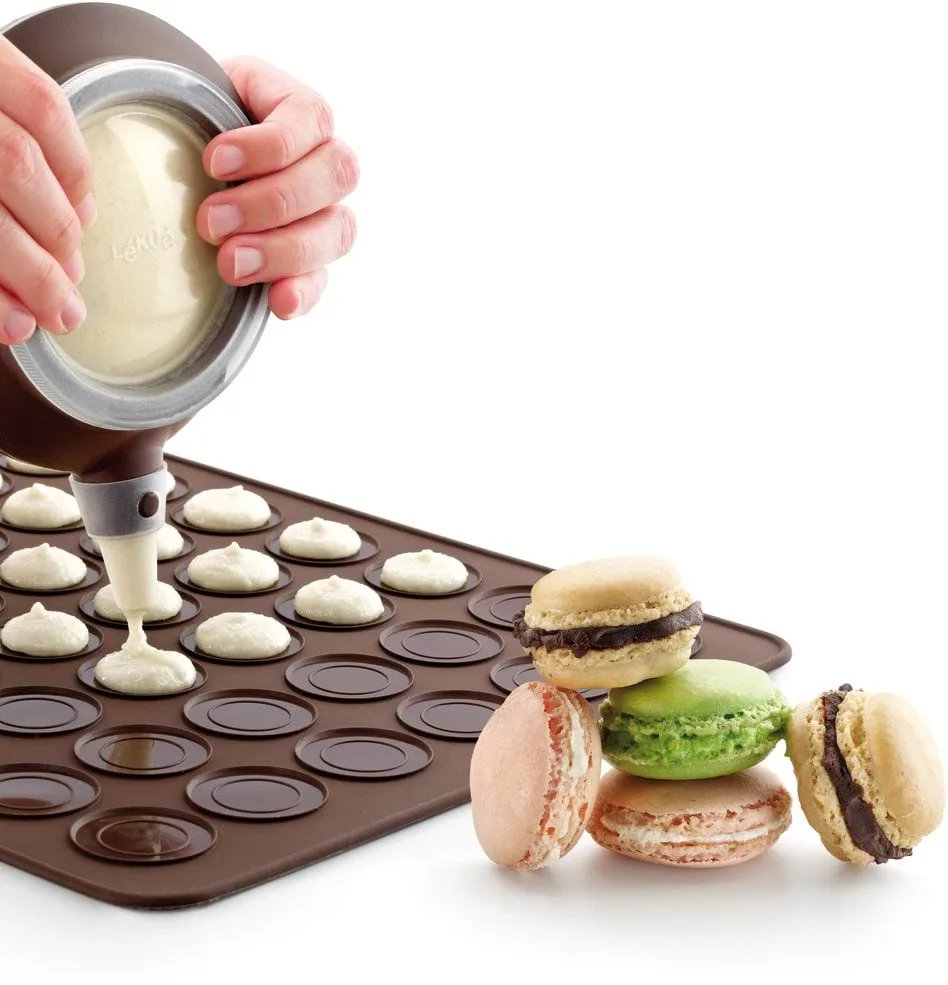 Lékué macarons bagemåtte silikone 40 cm, Brun Lékué