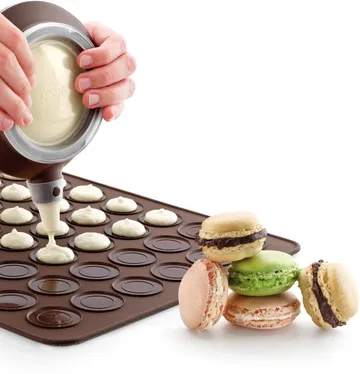 Lékué macarons bagemåtte silikone 40 cm - Brun - Lékué