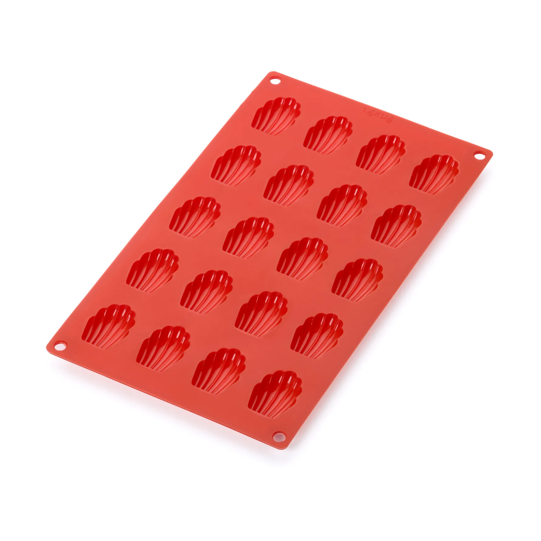 Lékué madeleineform mini silikone 20 stk, Rød Lékué