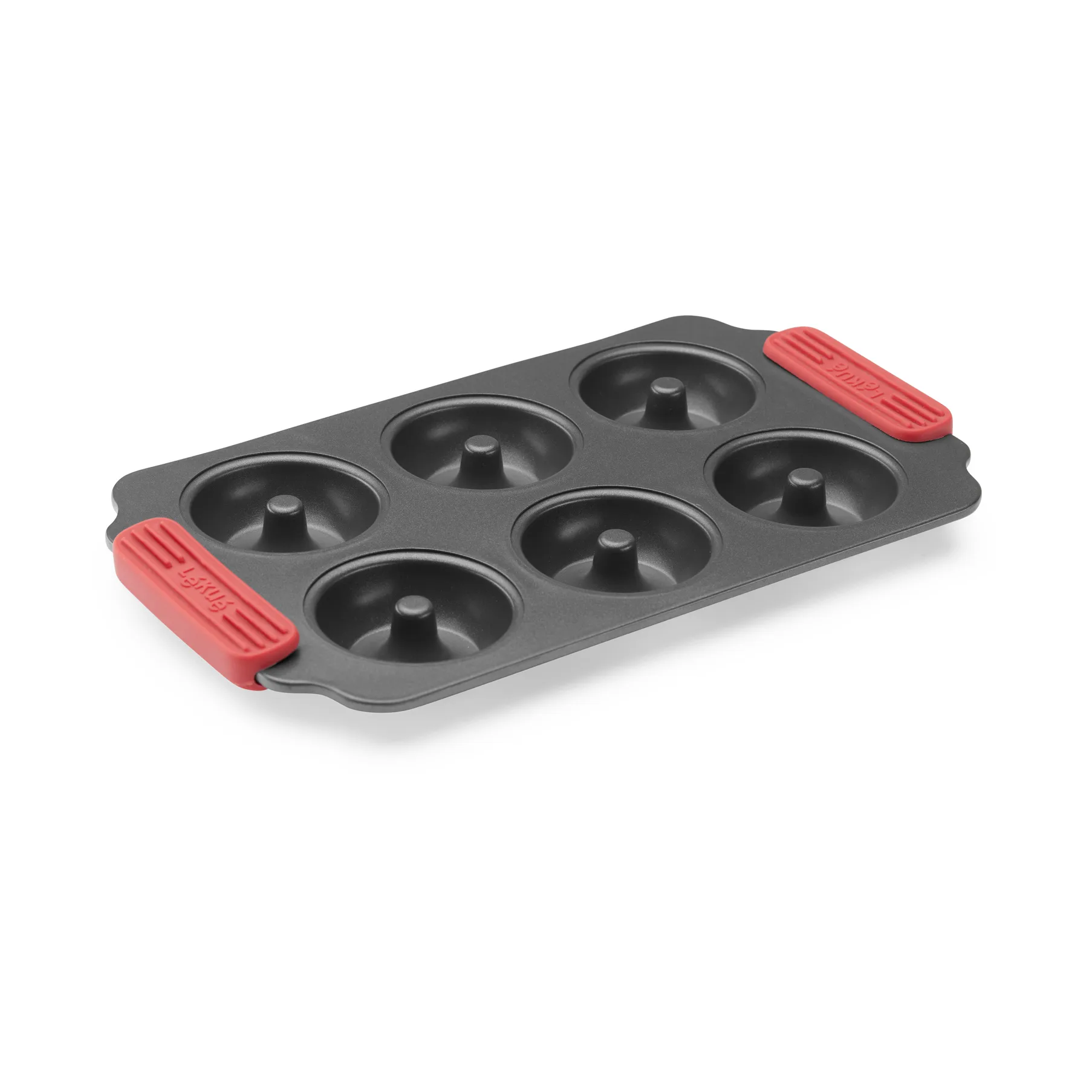 Lékué non stick donutsform 6 stk, Rød Lékué