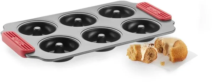 Lékué non stick donutsform 6 stk - Rød - Lékué
