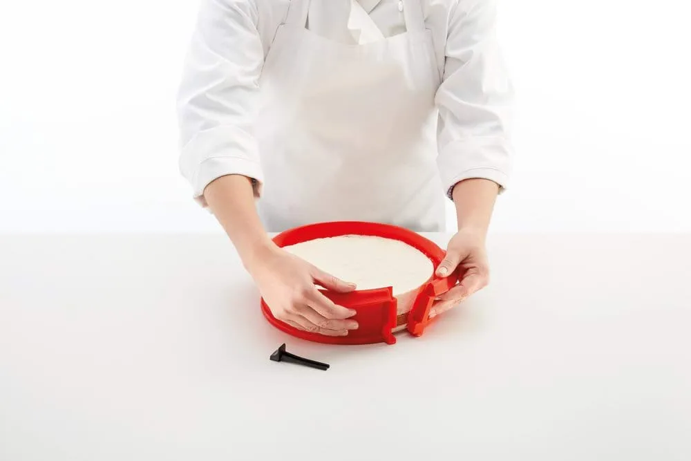 Lékué springform med tallerken rød, 23 cm Lékué