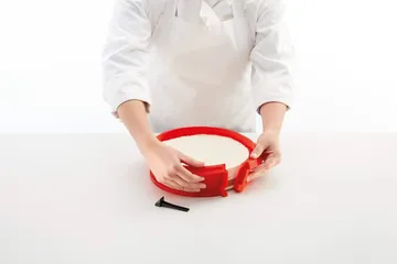Lékué springform med tallerken rød - 23 cm - Lékué