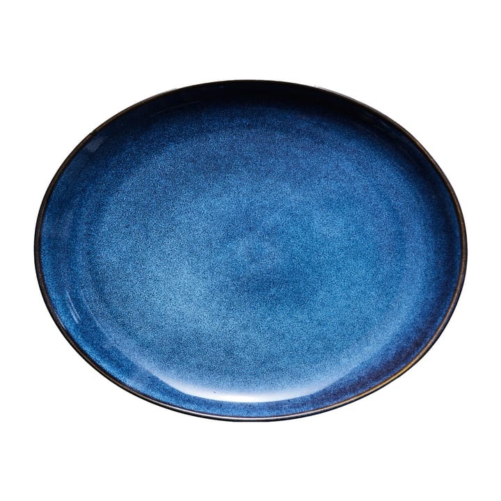 Amera oval tallerken 29x22,5 cm, Blå Lene Bjerre