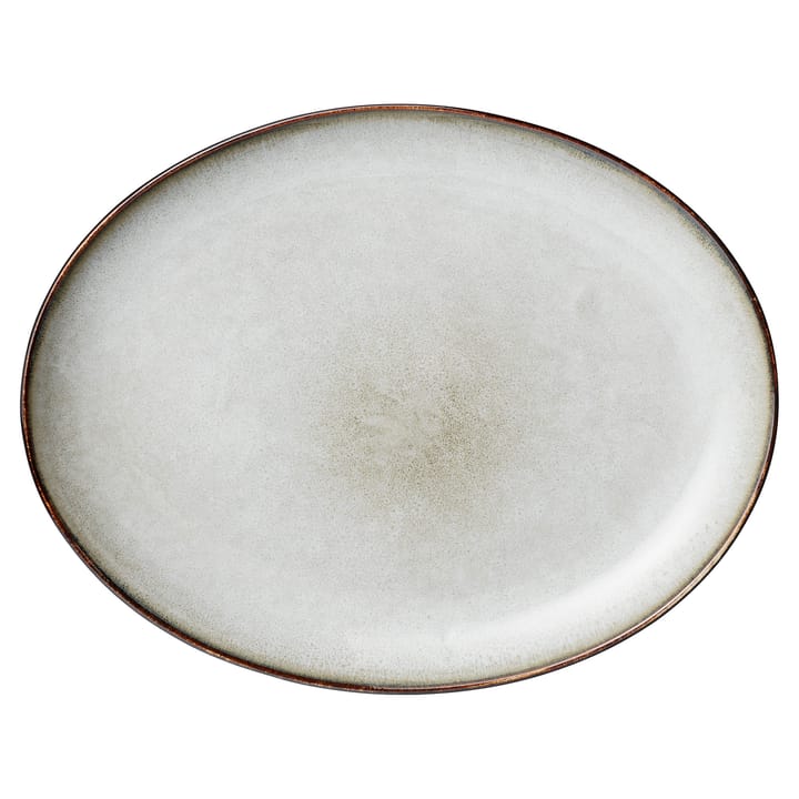 Amera tallerken oval, grå Lene Bjerre