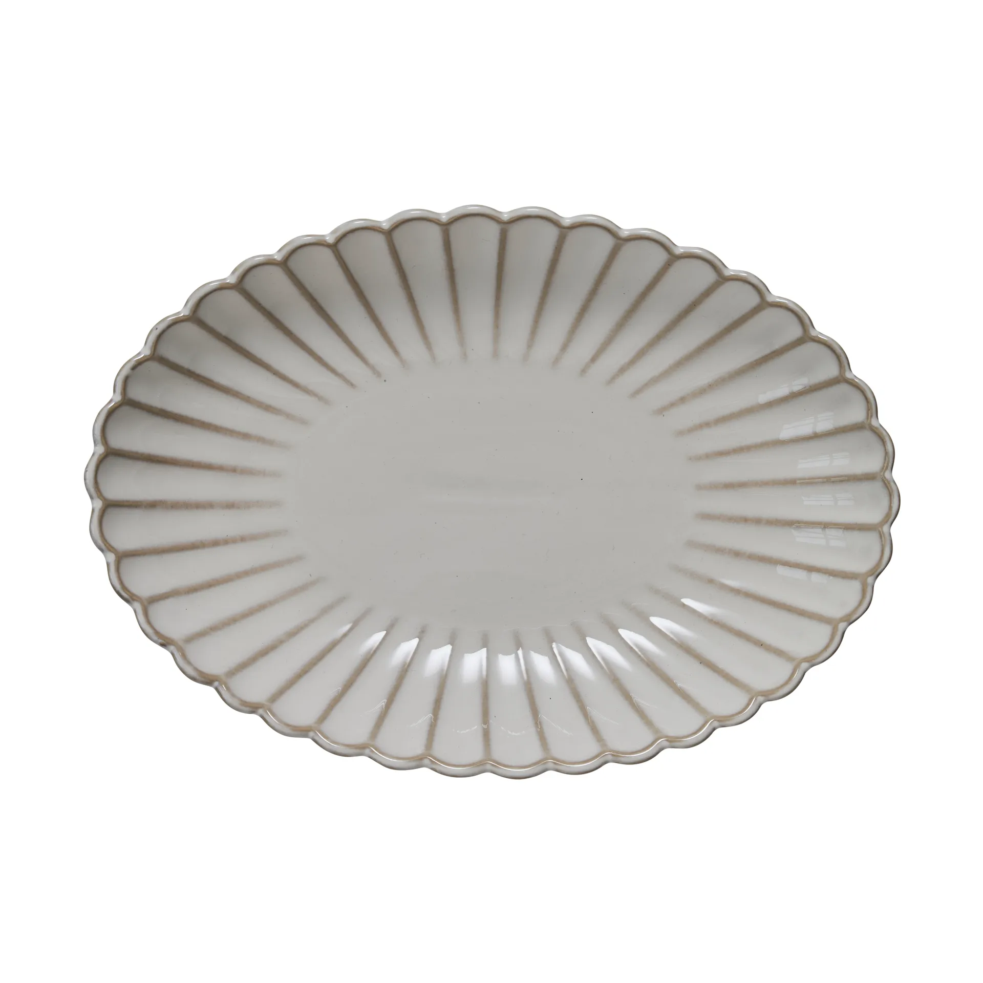 Camille fad 22,5x15,5 cm, Off White Lene Bjerre