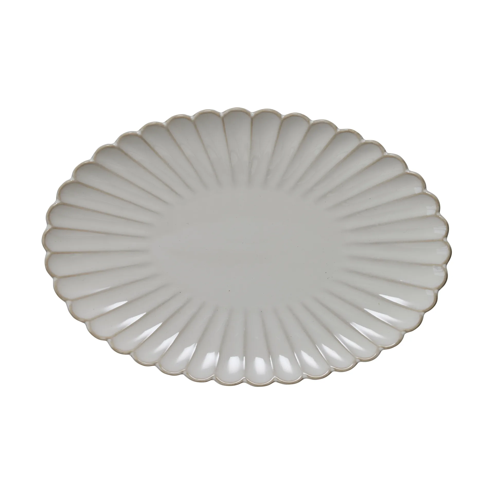 Camille serveringsfad 30,5x21 cm, Off White Lene Bjerre