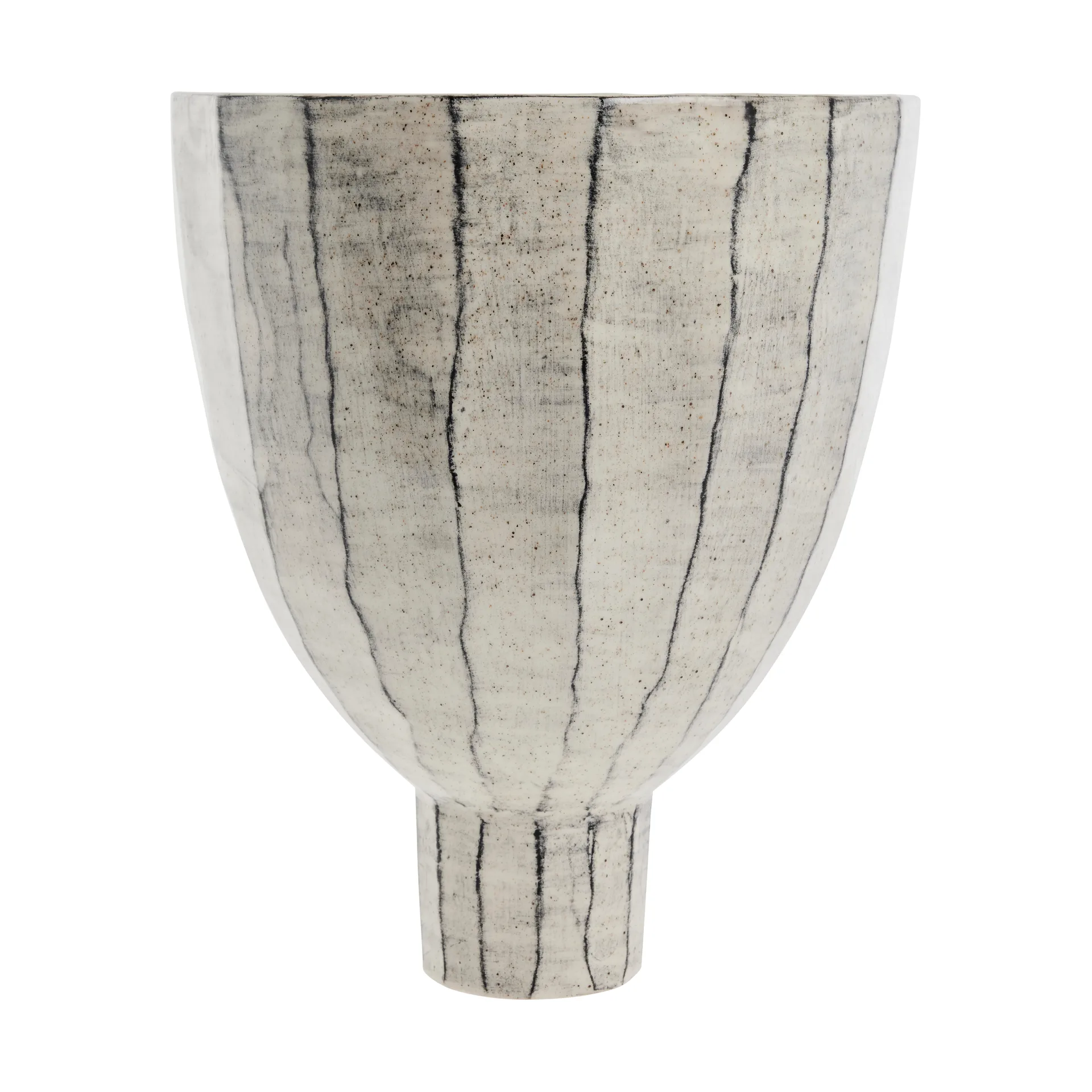 Cassie dekorationsskål Ø28 cm, Off White-Black Lene Bjerre