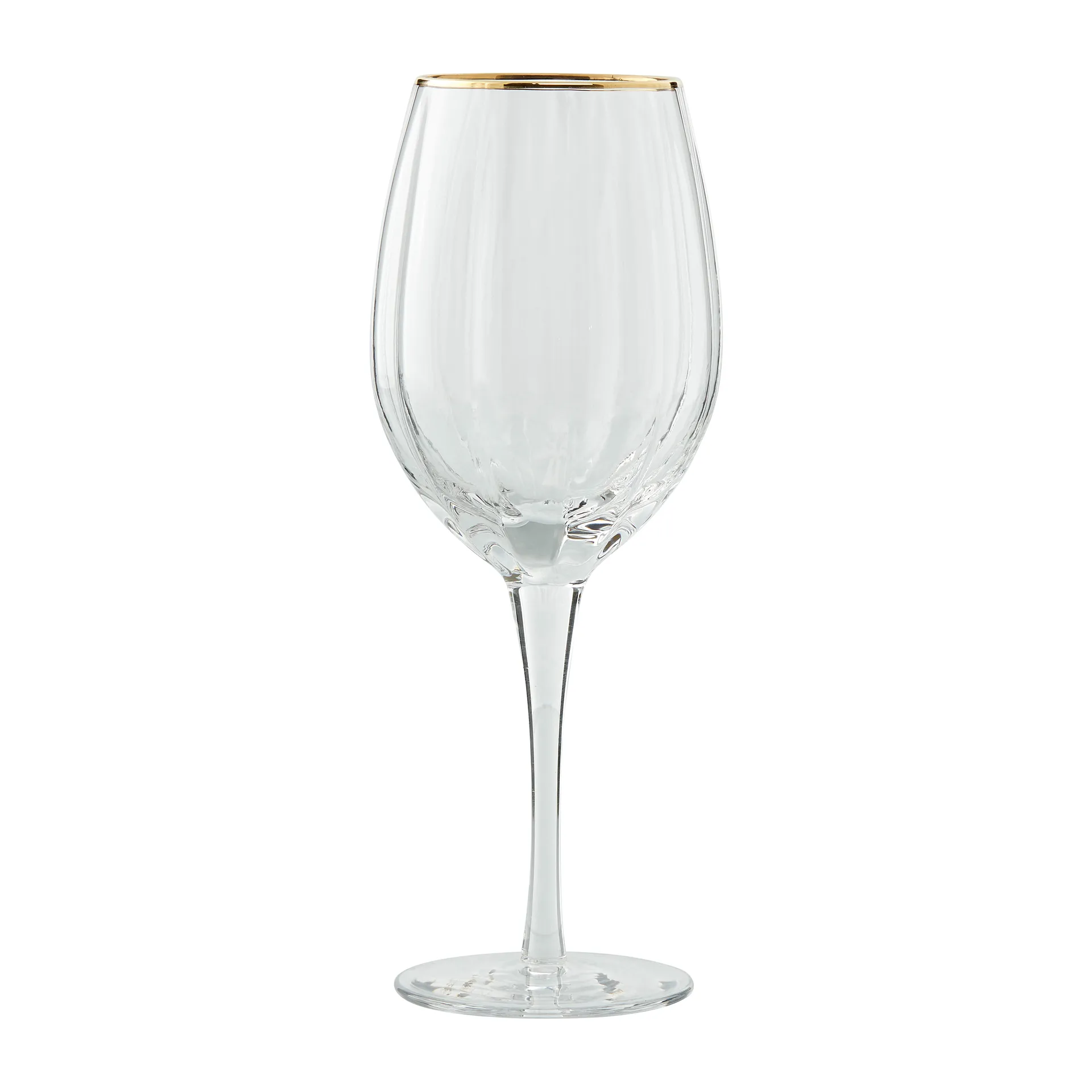 Claudine hvidvinsglas 45,5 cl, Clear/Light gold Lene Bjerre