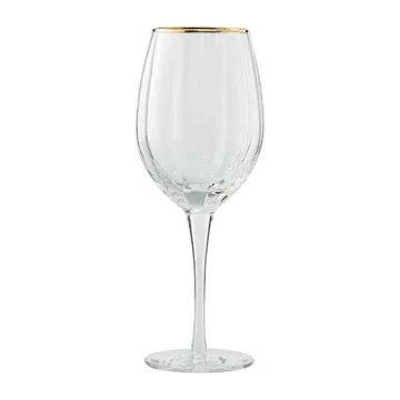 Claudine hvidvinsglas 45,5 cl - Clear/Light gold - Lene Bjerre