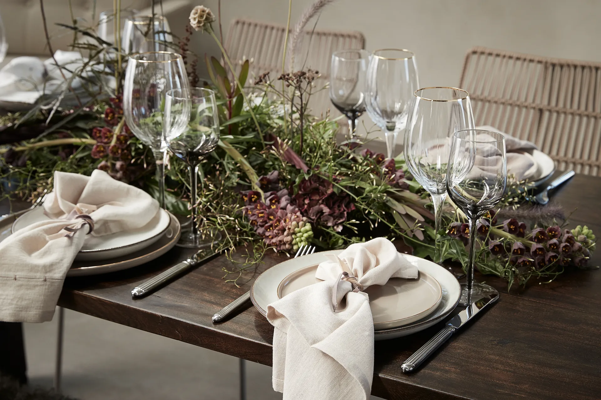 Claudine hvidvinsglas 45,5 cl, Clear/Light gold Lene Bjerre