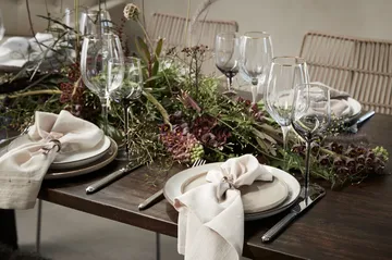 Claudine hvidvinsglas 45,5 cl - Clear/Light gold - Lene Bjerre