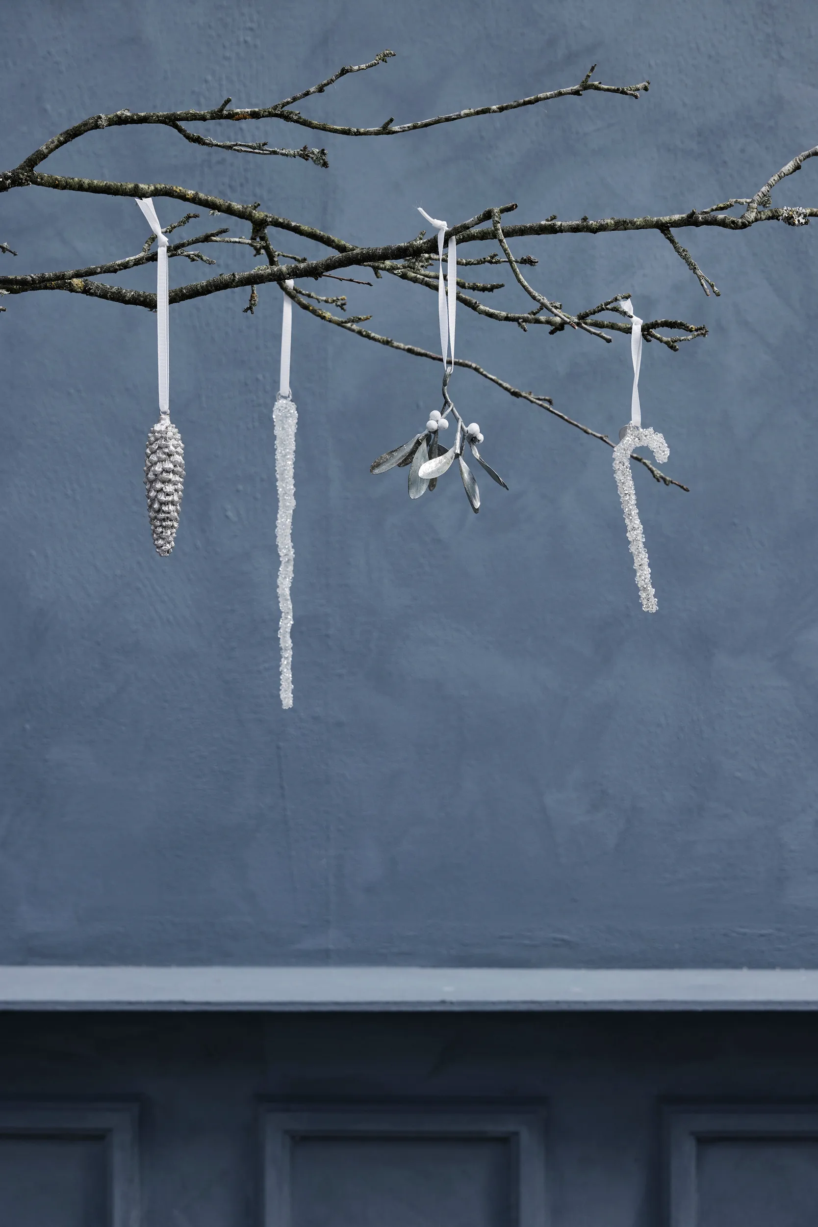 Cristelle juleophæng 13,5 cm, Hvid Lene Bjerre