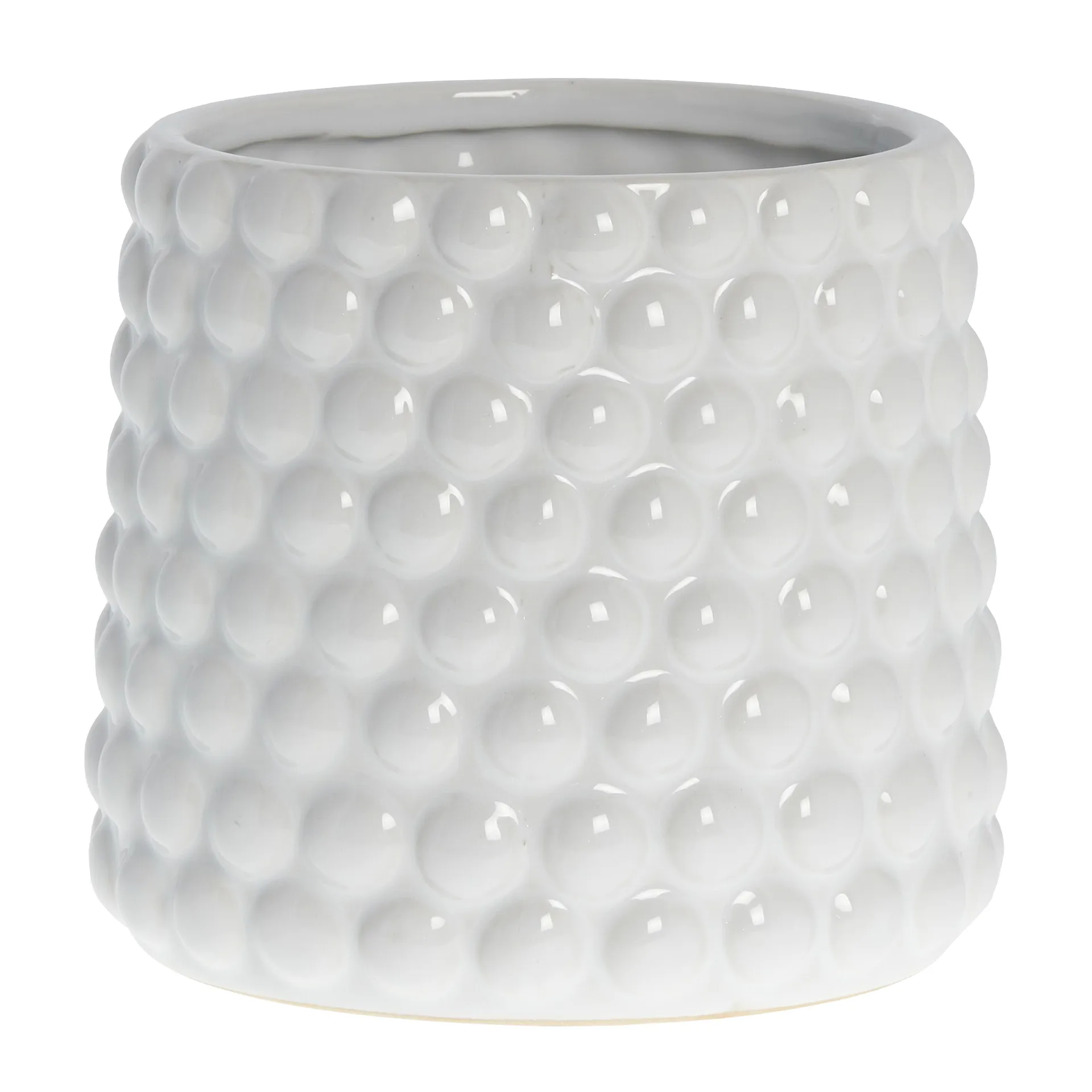 Dotsie krukke Ø18 cm, White Lene Bjerre