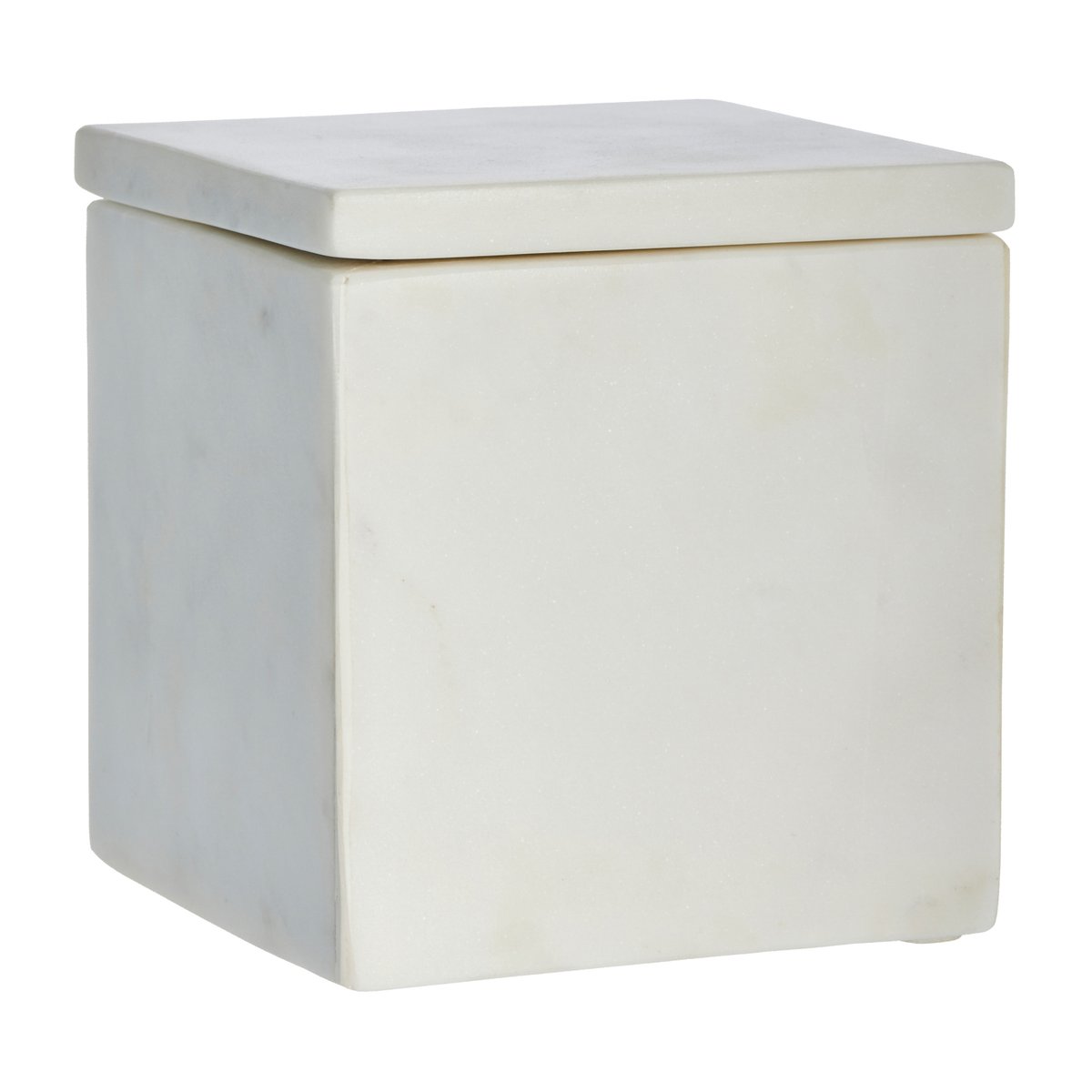 Lene Bjerre Ellia opbevaringskasse marmor 12×12 cm White