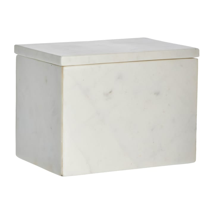 Ellia opbevaringskasse marmor 16,5x11,5 cm, White Lene Bjerre