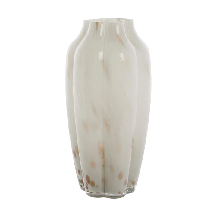 Mara vase 15x15 cm - Off White-Light gold - Lene Bjerre