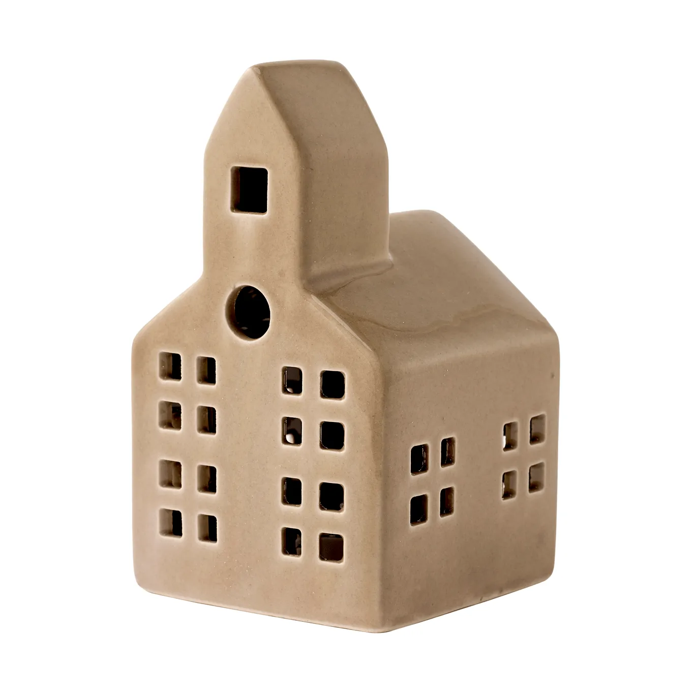 Mythel lyslygte, Beige, 8,7x8,5x14,2 cm Lene Bjerre