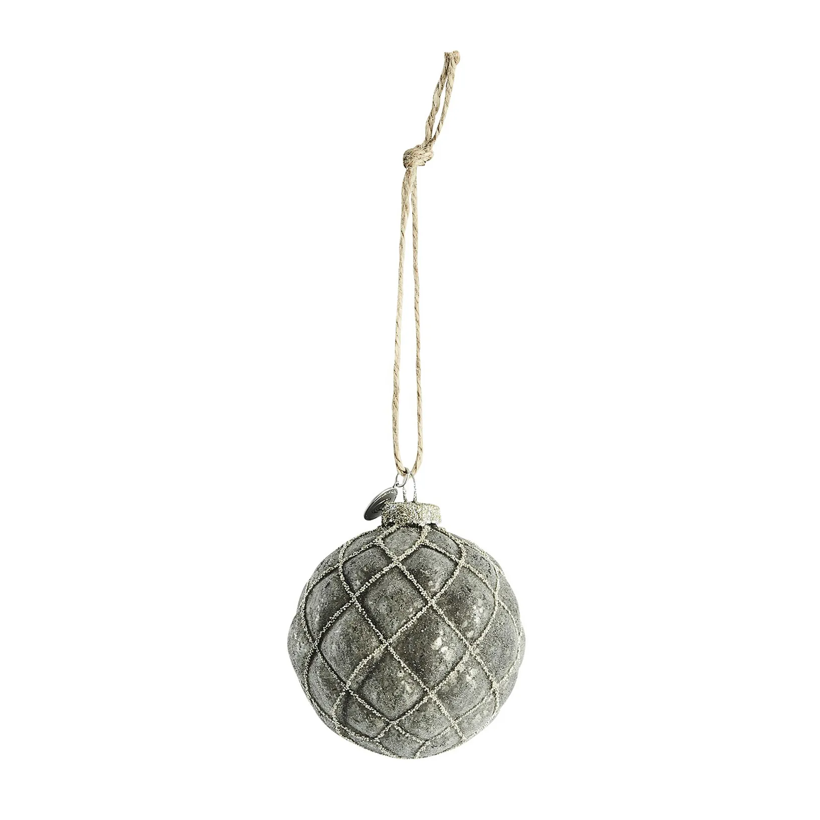 Norille julekugle Ø8 cm, Mørkegrå Lene Bjerre