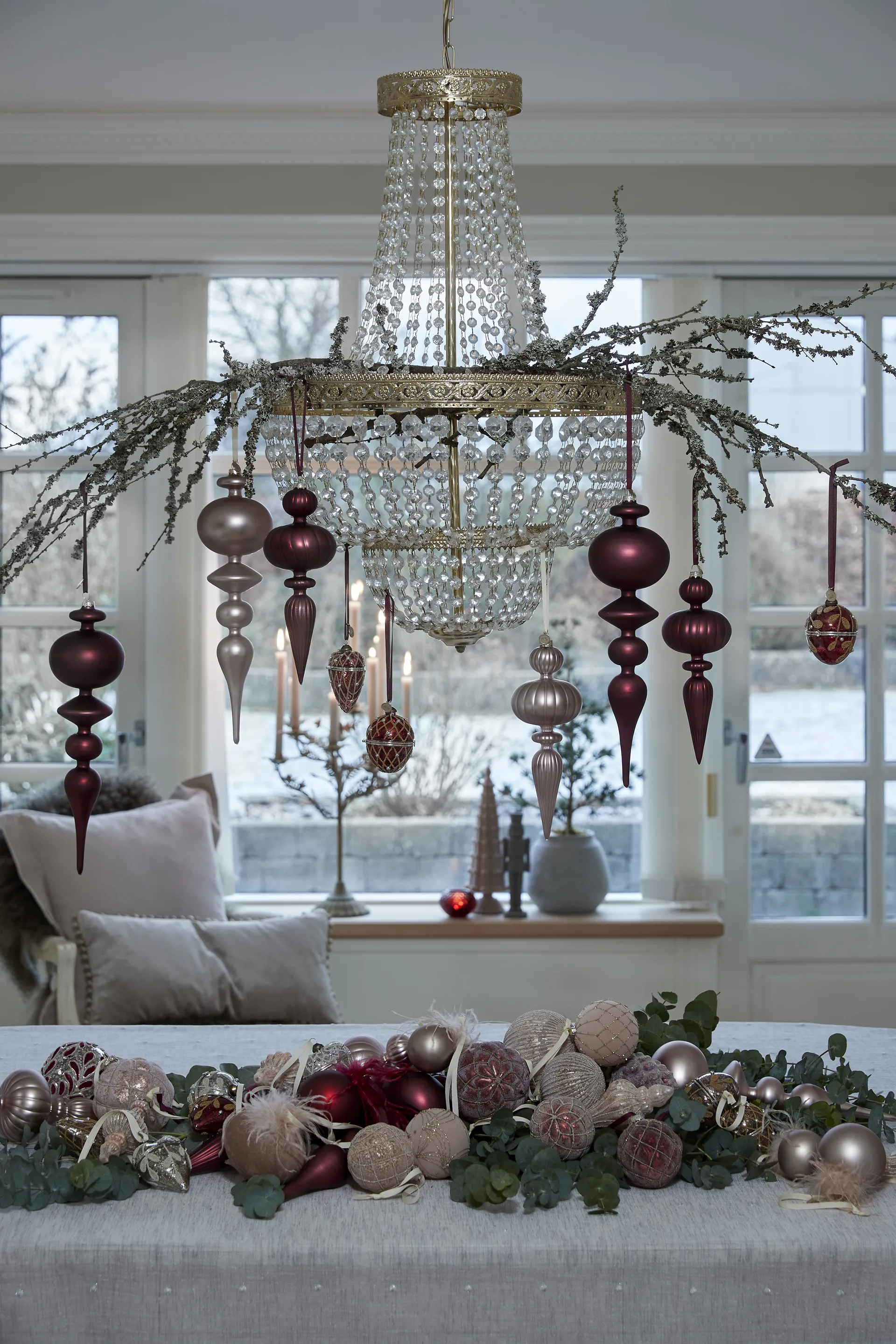 Norille julekugle Ø8 cm, Pomegranate Lene Bjerre