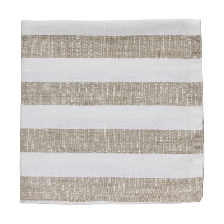 Olivia bomuldsserviet 40x40 cm - Off White-Linen - Lene Bjerre