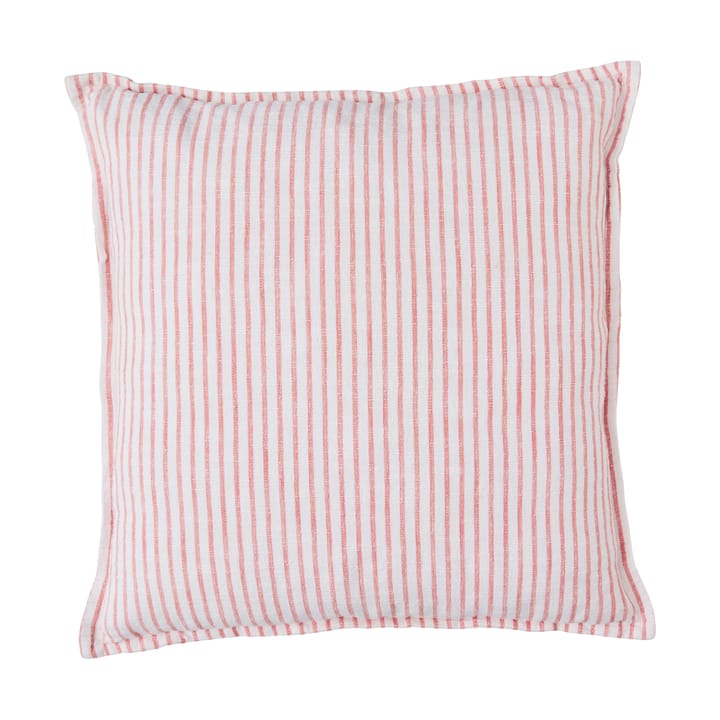 Olivia pude 60x60 cm, Off White-Dark Coral Lene Bjerre