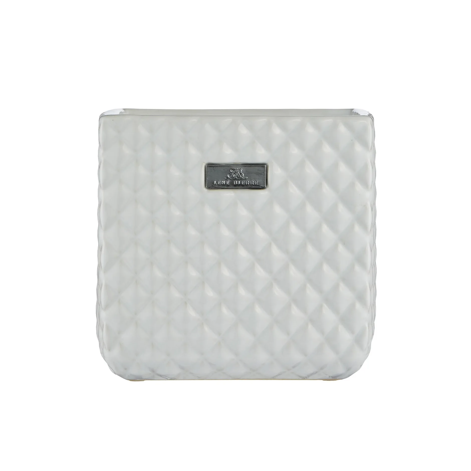 Portia krukke 19 cm, White Lene Bjerre