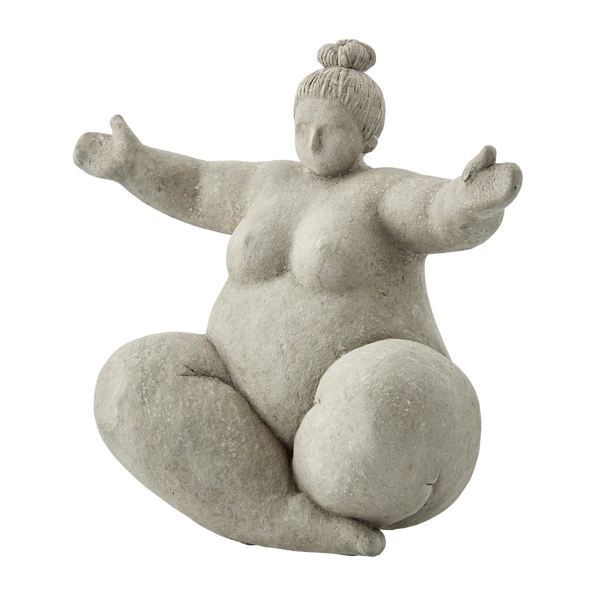 Lene Bjerre Serafina dekoration “kvinde omfavnende” 24 cm Grey