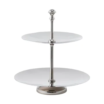 Sigrine etagere - Sølvfarvet, 25x25xH27 cm - Lene Bjerre