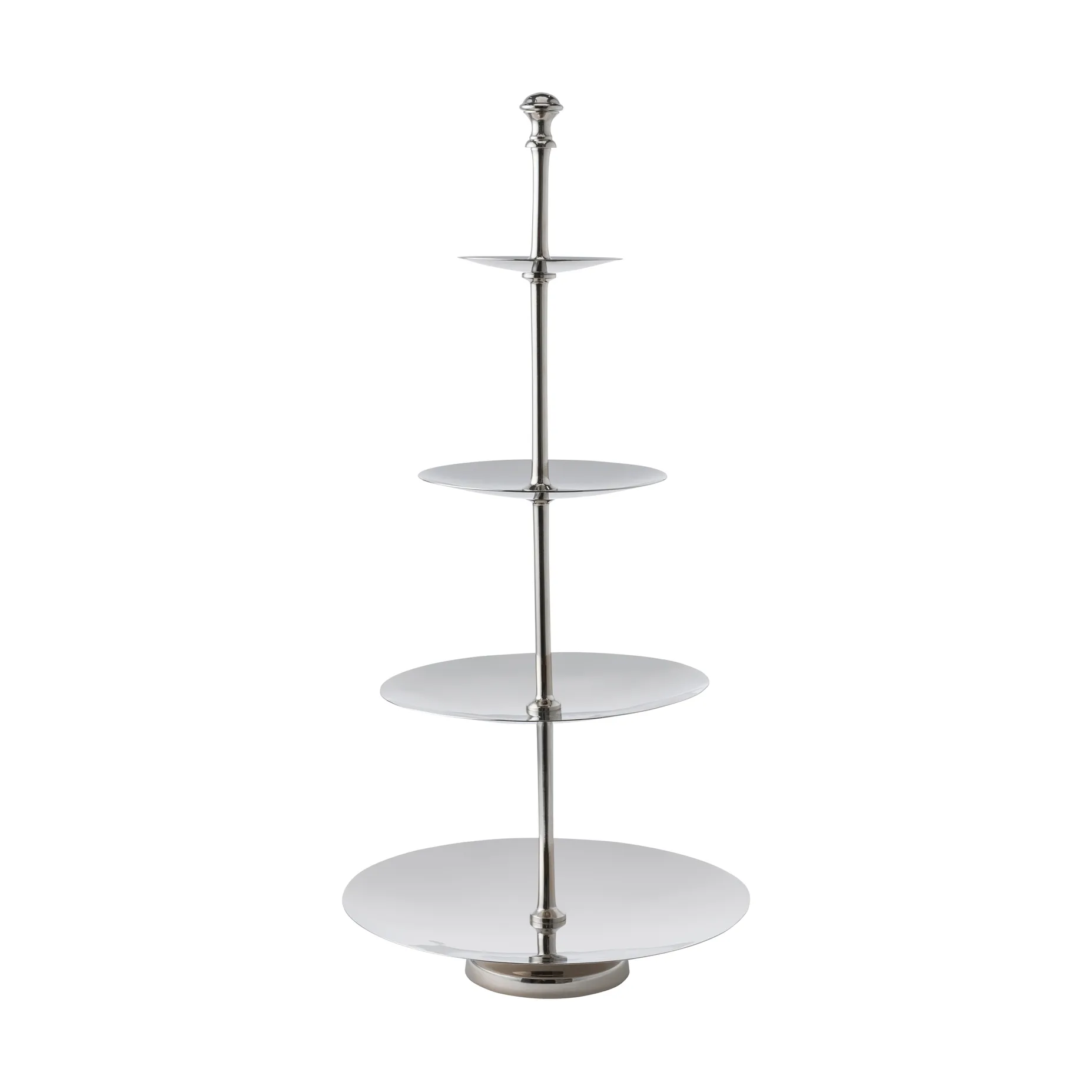 Sigrine etagere, Sølvfarvet, 25x25xH53 cm Lene Bjerre