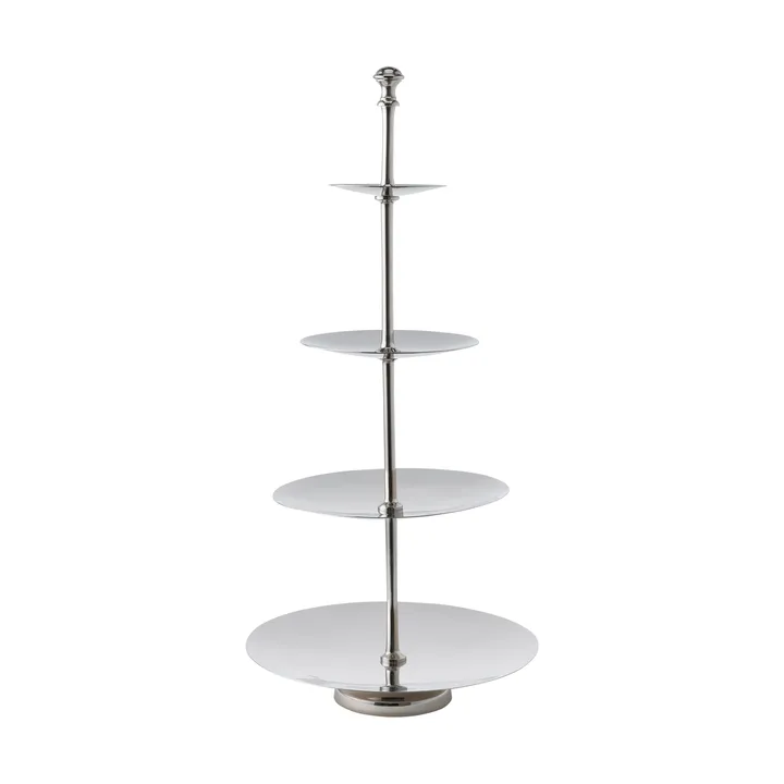 Sigrine etagere - Sølvfarvet, 25x25xH53 cm - Lene Bjerre