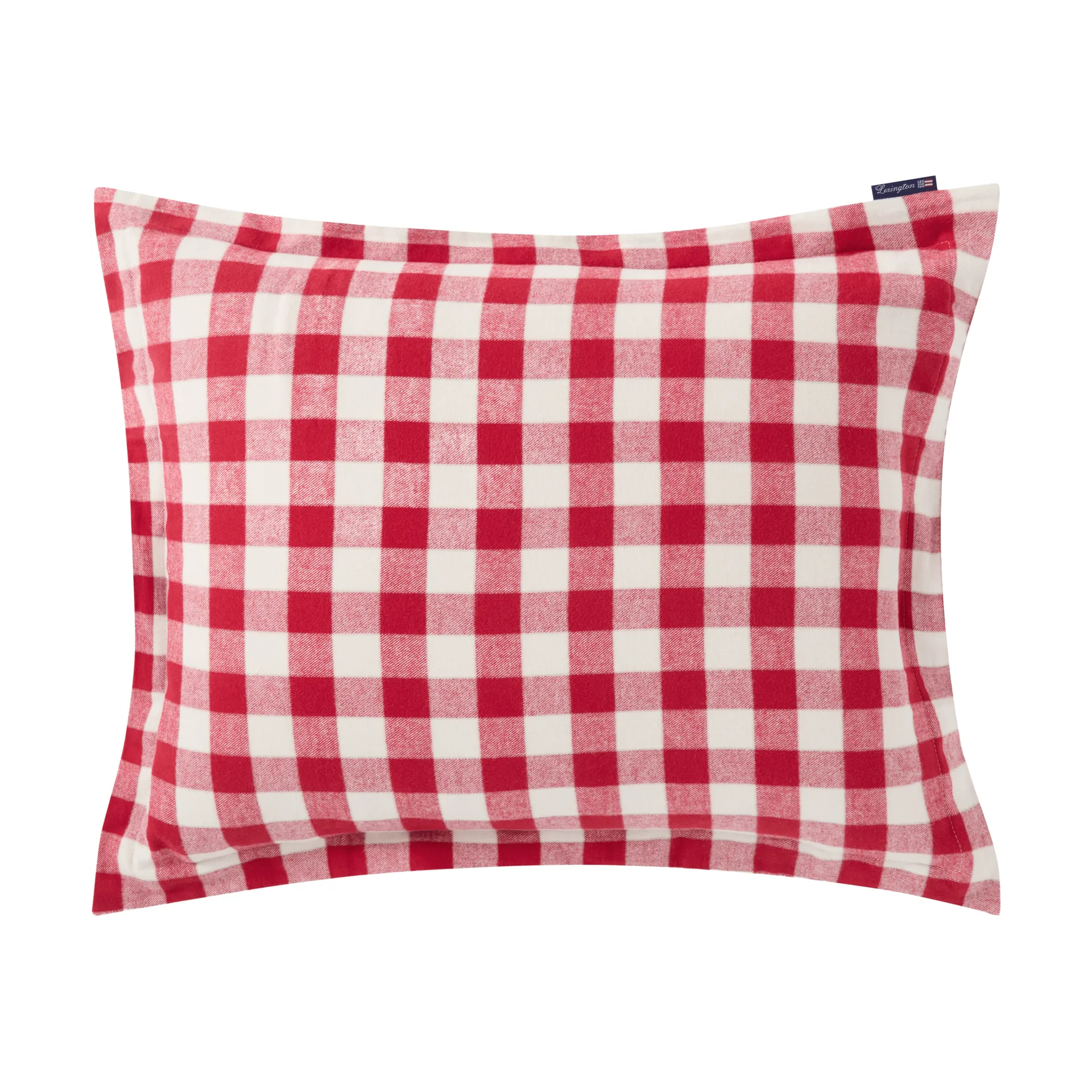Lexington Checked Cotton Flannel pudebetræk 50x60 cm Red-light beige