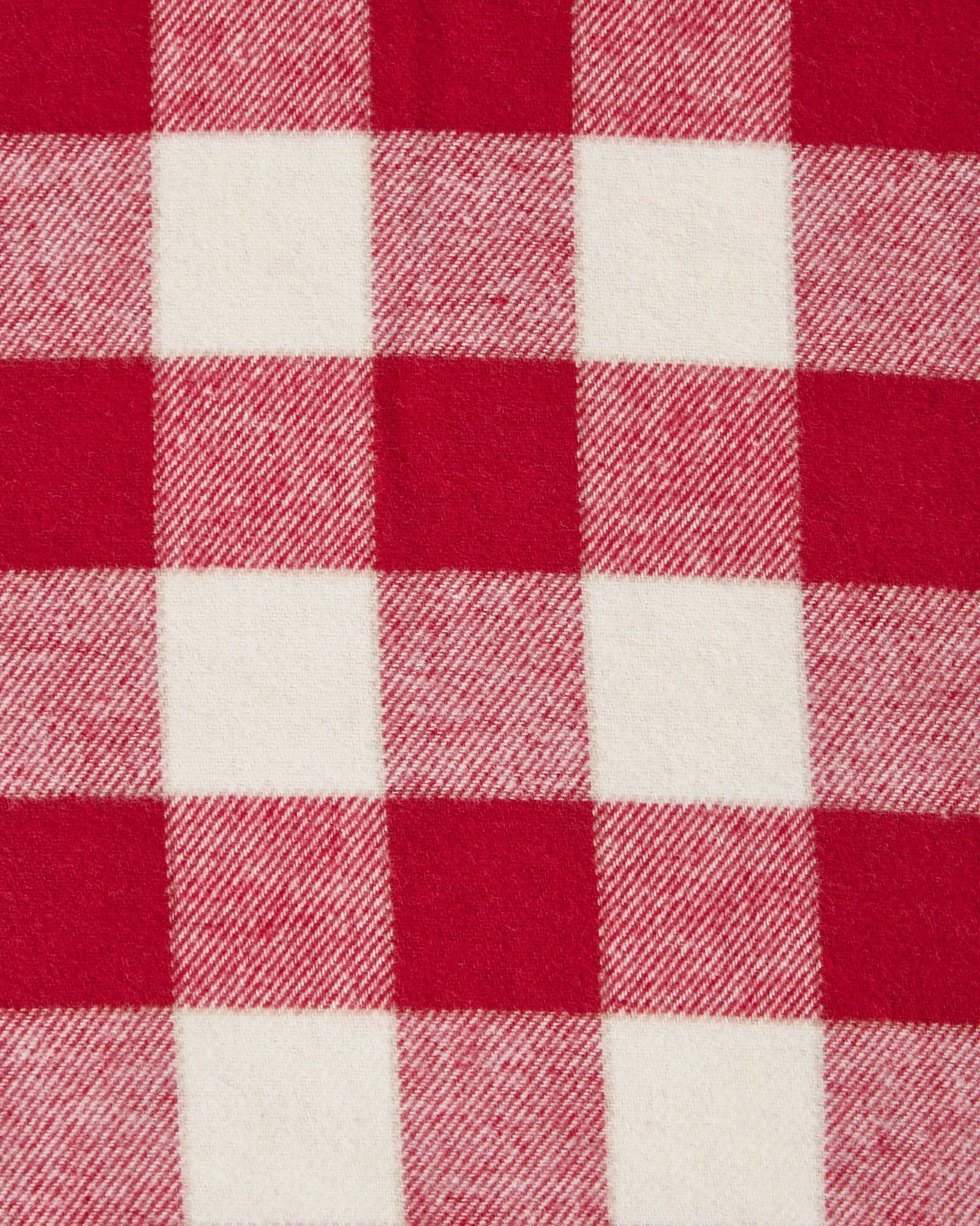 Checked Cotton Flannel pudebetræk 50x60 cm, Red-light beige Lexington