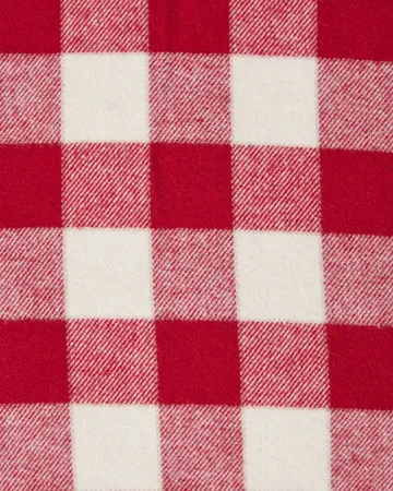 Checked Cotton Flannel pudebetræk 50x60 cm - Red-light beige - Lexington