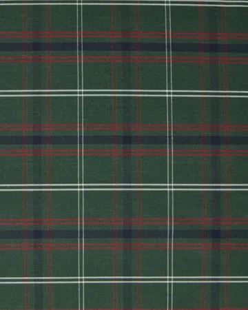 Checked cotton percale pudebetræk - Green-navy, 50x60 cm - Lexington
