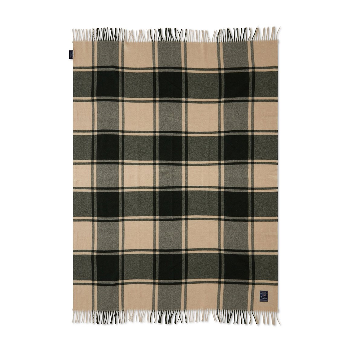 Lexington Checked Recycled uldplaid 130×170 cm Green/Beige