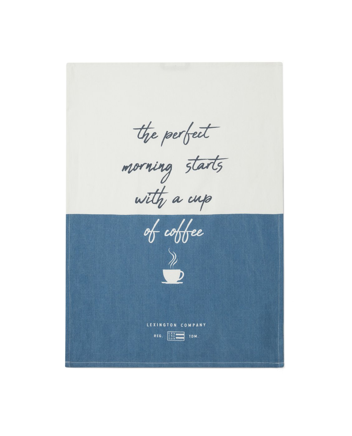 Lexington Den Perfekte Morgen Org køkkenhåndklæde 50×70 cm Hvid-blå