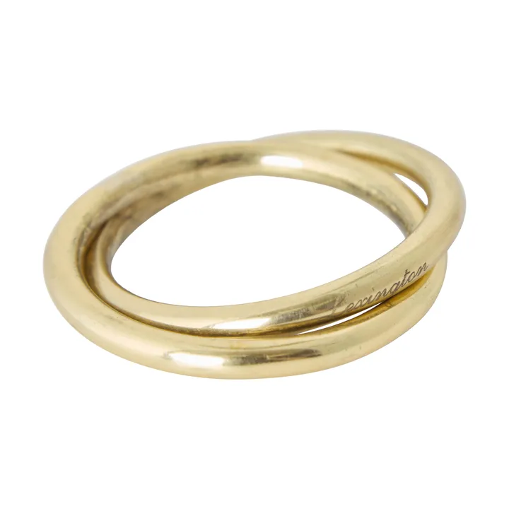 Double ring messing servietring - Gold, Ø4 cm - Lexington