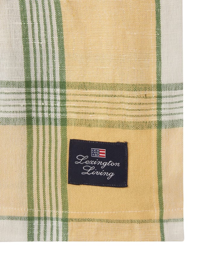 Easter Linen/Cotton borddug 150x250 cm, Yellow-green Lexington