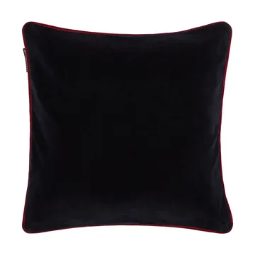 Heart økologisk bomuldsfløjl pudebetræk - Black-multi, 50x50 cm - Lexington