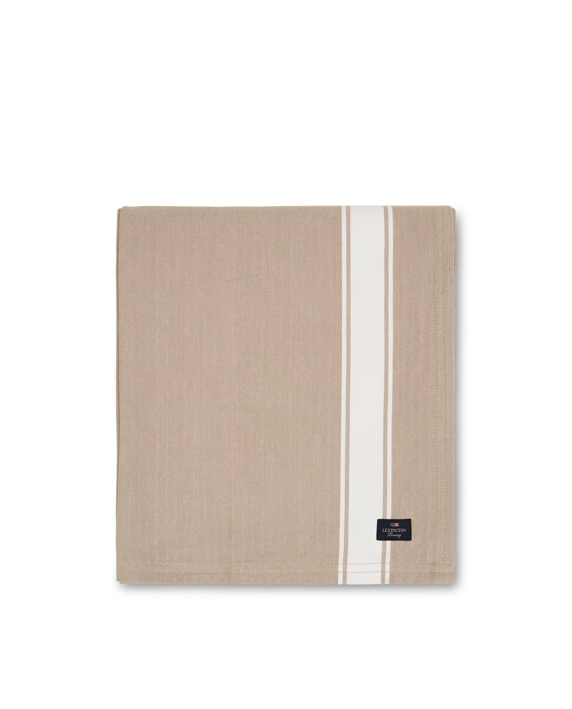 Icons Cotton Herringbone dug 150x250cm, Beige-hvid Lexington