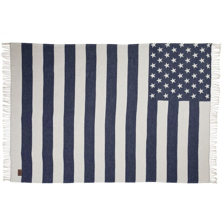 Icons Flag plaid 130x170 cm, White/Navy Lexington