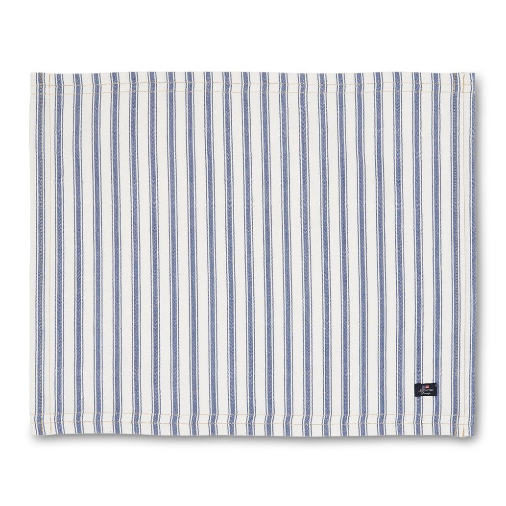 Lexington Icons Herringbone Striped dækkeserviet 40×50 cm Blue/White