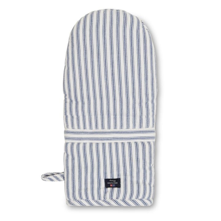 Icons Herringbone Striped grillhandske, Blue/White Lexington