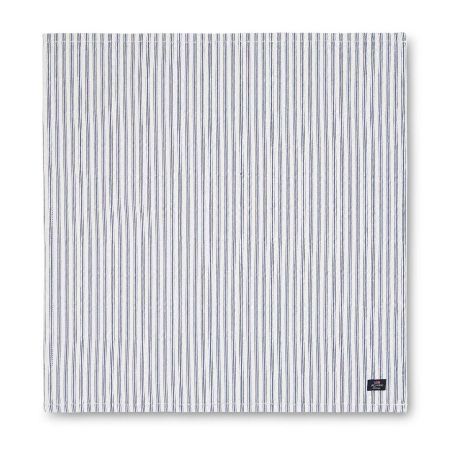 Lexington Icons Herringbone Striped serviet 50×50 cm Blue/White