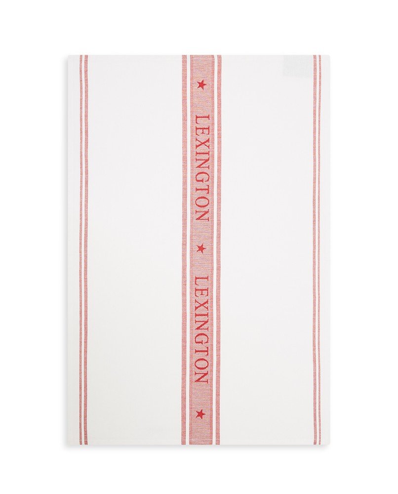 Lexington Icons Star køkkenhåndklæde 70×50 cm Hvid-rød