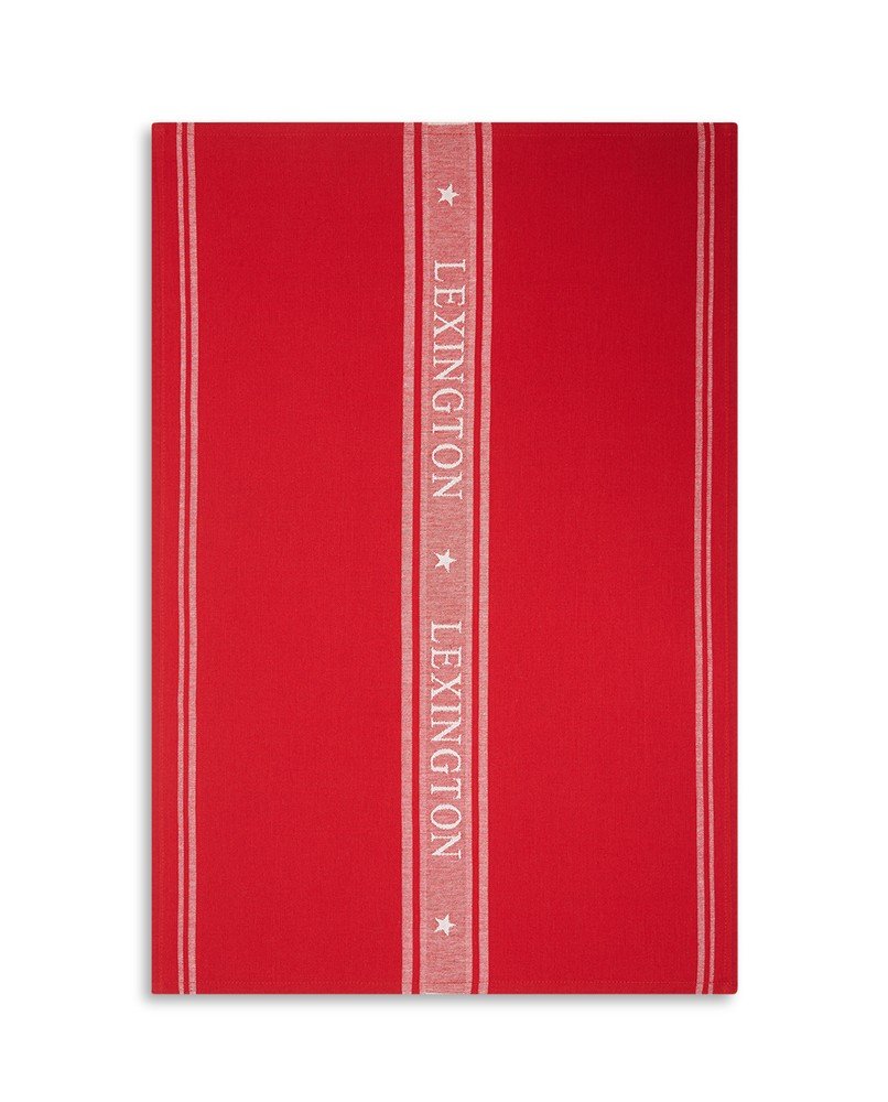 Lexington Icons Star køkkenhåndklæde 70×50 cm Rød-hvid