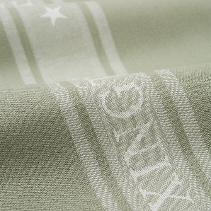Icons Star viskestykke 50x70 cm, Sage green/White Lexington