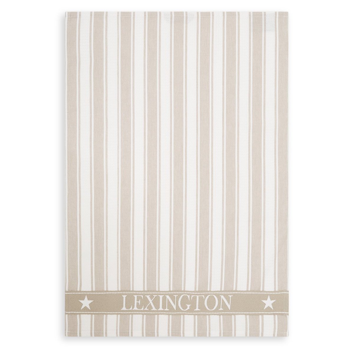 Lexington Icons Waffle Striped viskestykke 50×70 cm Beige/White