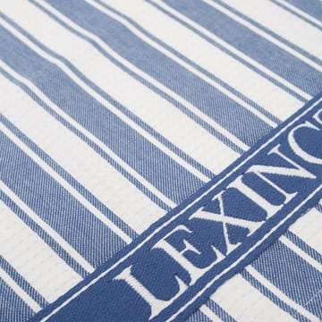 Icons Waffle Striped viskestykke 50x70 cm - Blue/White - Lexington